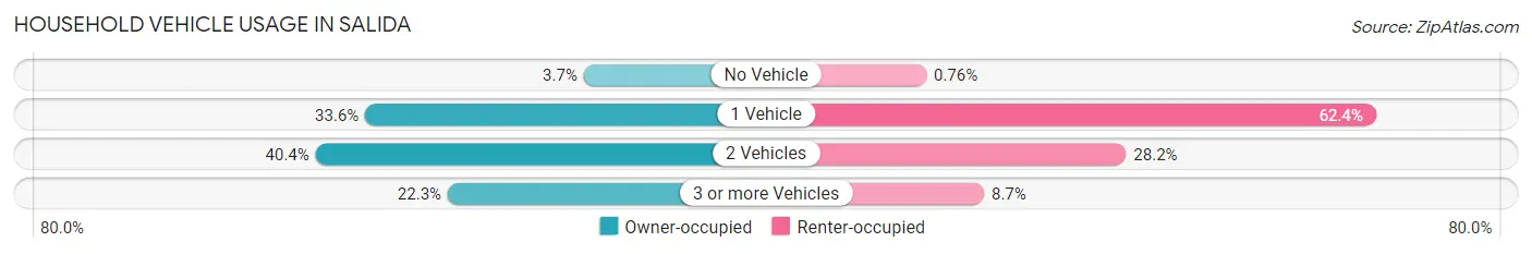 Household Vehicle Usage in Salida