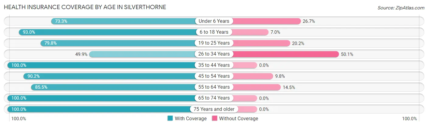 Health Insurance Coverage by Age in Silverthorne