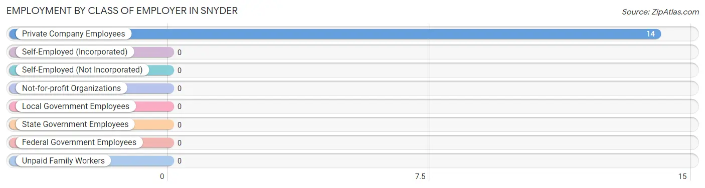 Employment by Class of Employer in Snyder