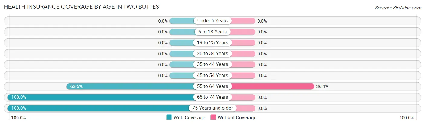 Health Insurance Coverage by Age in Two Buttes