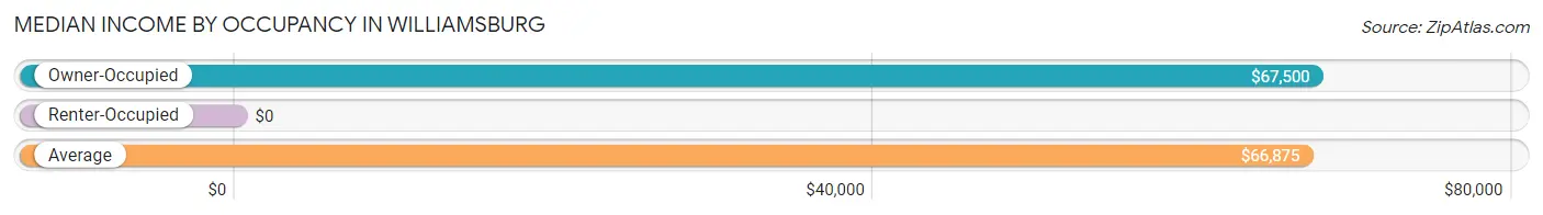 Median Income by Occupancy in Williamsburg