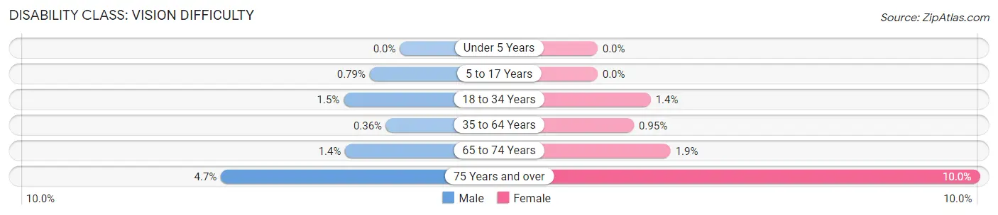 Disability in Windsor: <span>Vision Difficulty</span>