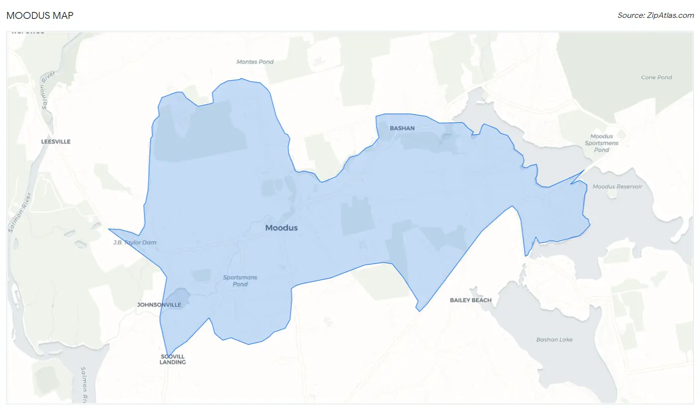 Moodus Map