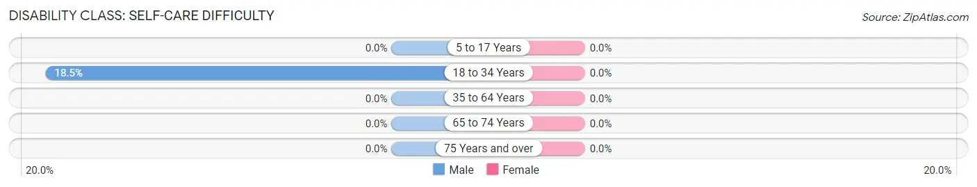 Disability in Quinebaug: <span>Self-Care Difficulty</span>