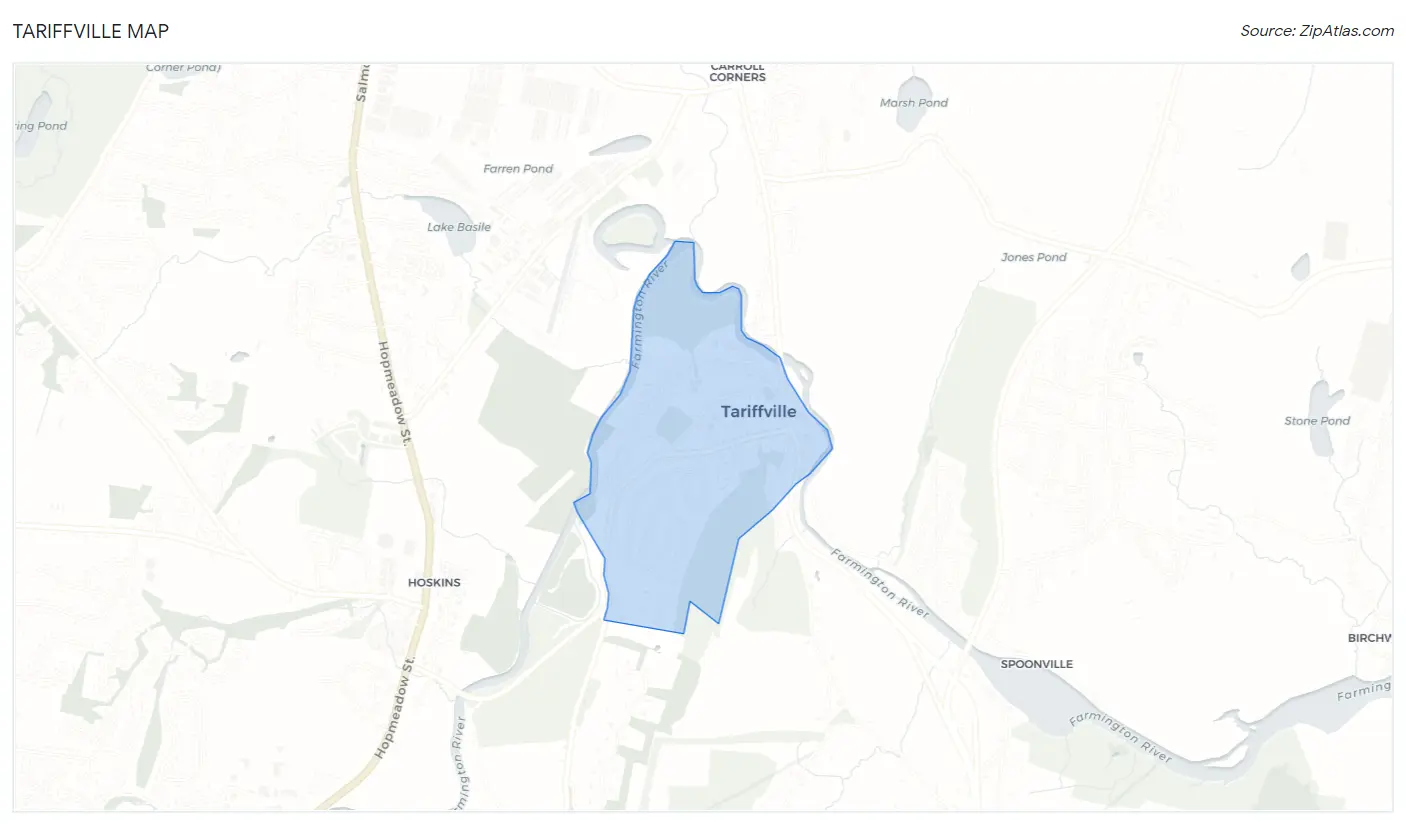 Tariffville Map