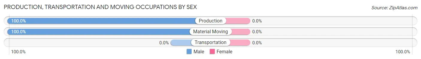 Production, Transportation and Moving Occupations by Sex in Bethany Beach