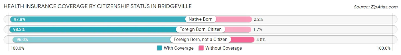 Health Insurance Coverage by Citizenship Status in Bridgeville