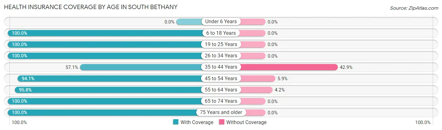 Health Insurance Coverage by Age in South Bethany