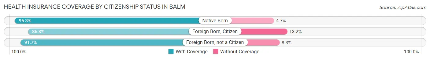 Health Insurance Coverage by Citizenship Status in Balm
