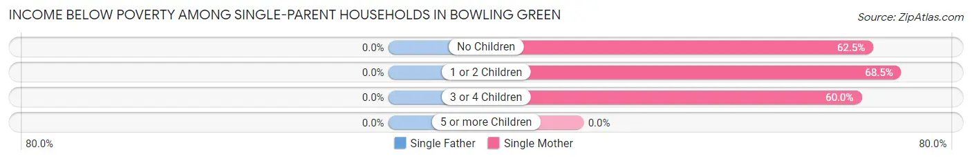 Income Below Poverty Among Single-Parent Households in Bowling Green