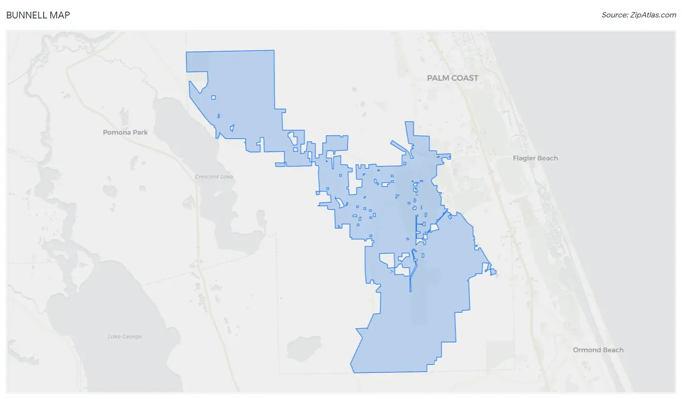 Bunnell Map