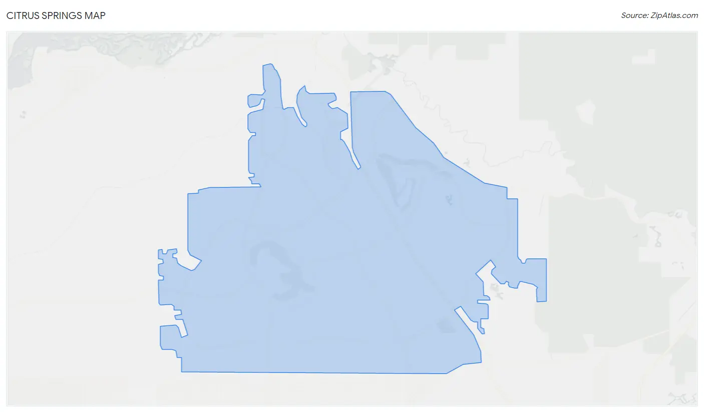 Citrus Springs Map