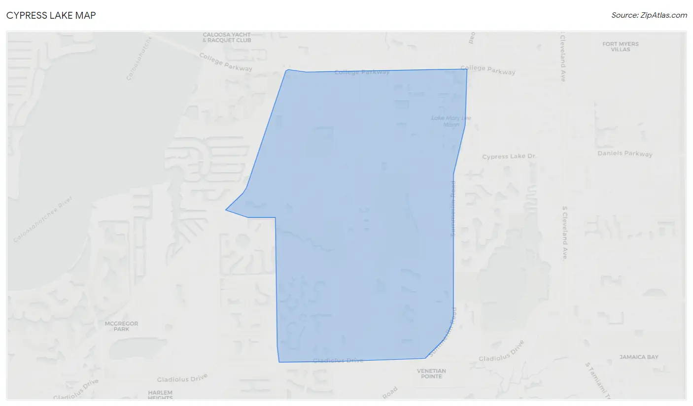 Cypress Lake Map