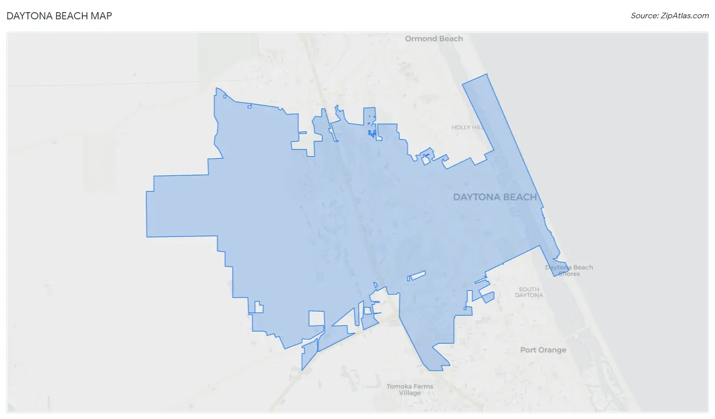 Daytona Beach Map