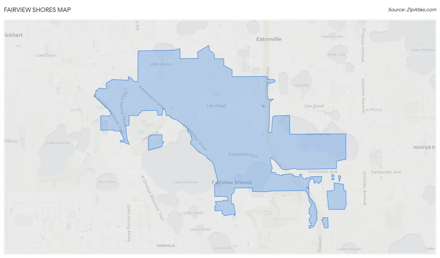 Fairview Shores Map