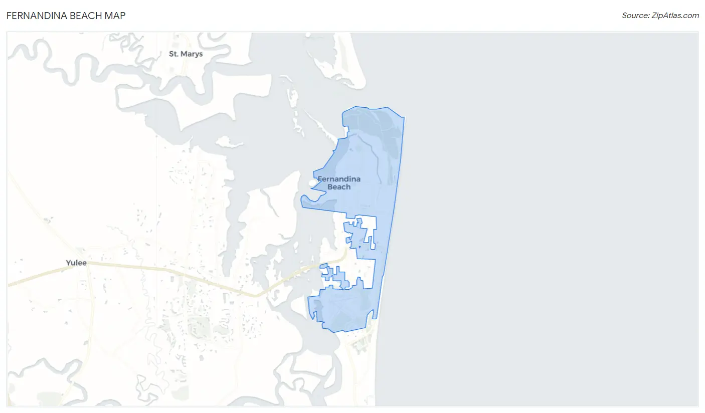 Fernandina Beach Map