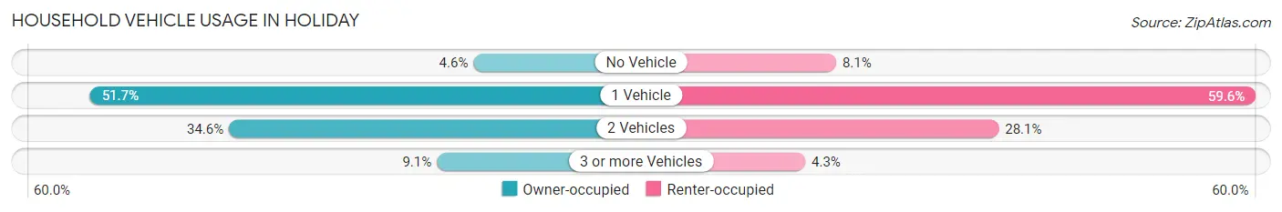 Household Vehicle Usage in Holiday