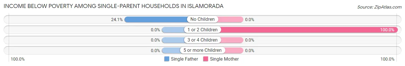 Income Below Poverty Among Single-Parent Households in Islamorada
