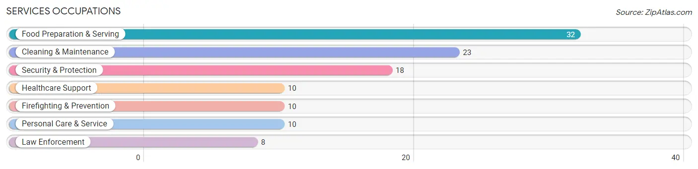 Services Occupations in Keystone Heights