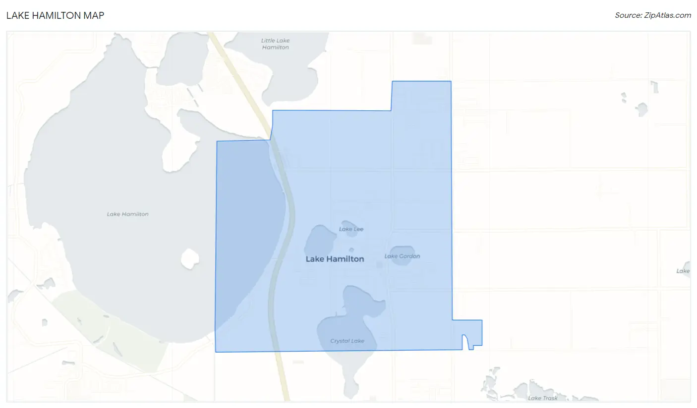 Lake Hamilton Map