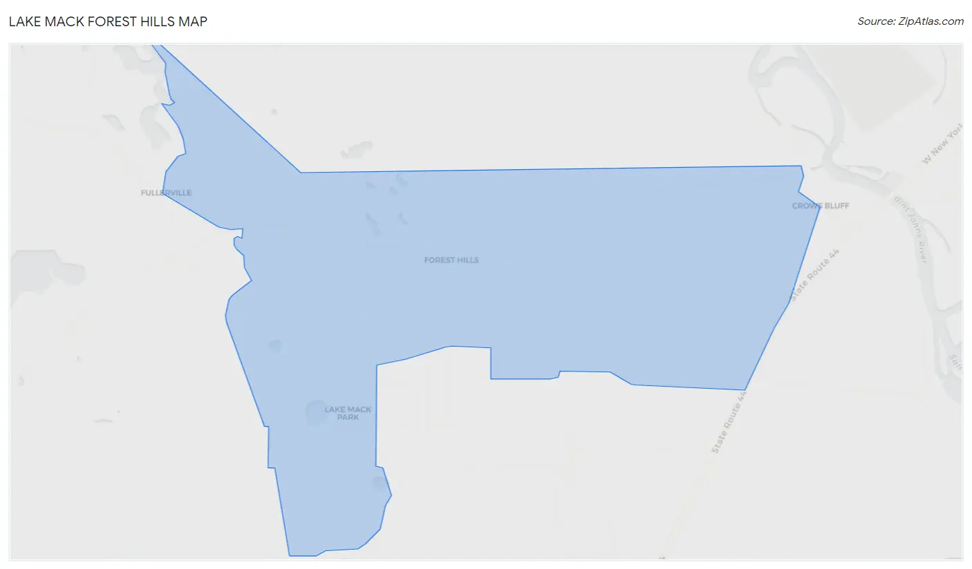 Lake Mack Forest Hills Map