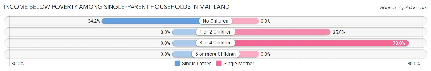 Income Below Poverty Among Single-Parent Households in Maitland