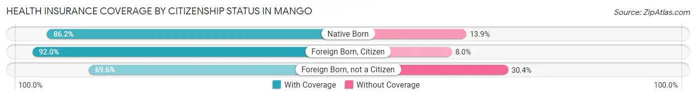 Health Insurance Coverage by Citizenship Status in Mango