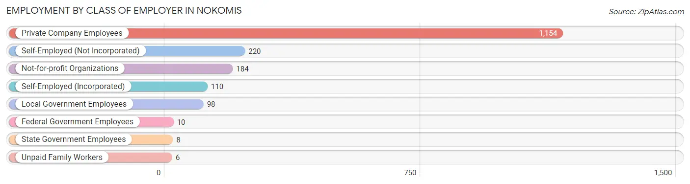 Employment by Class of Employer in Nokomis