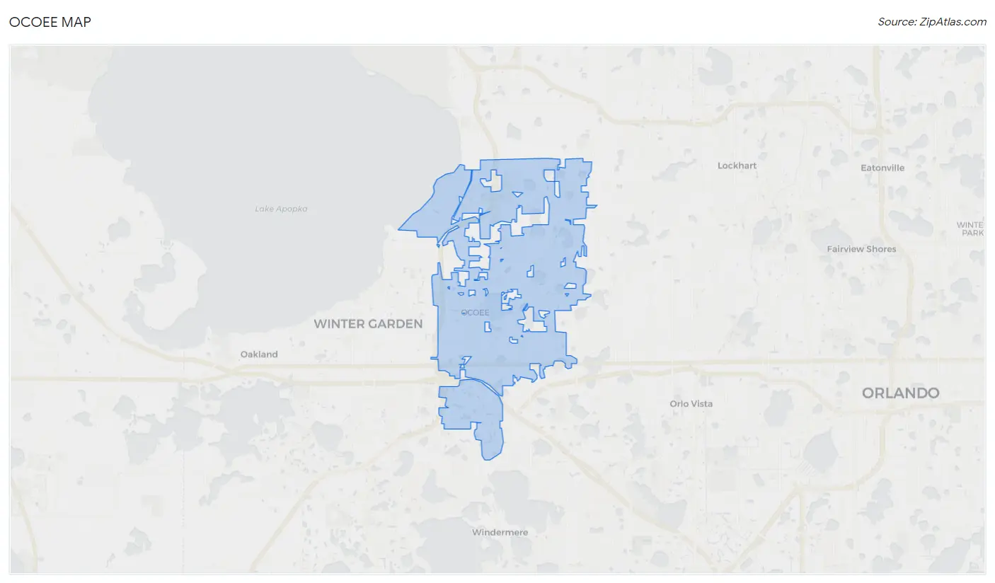 Ocoee Map