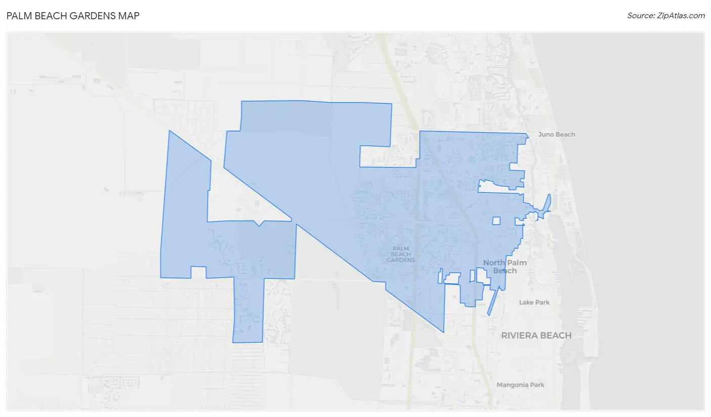 Palm Beach Gardens Map