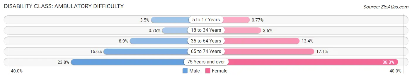 Disability in Port Charlotte: <span>Ambulatory Difficulty</span>