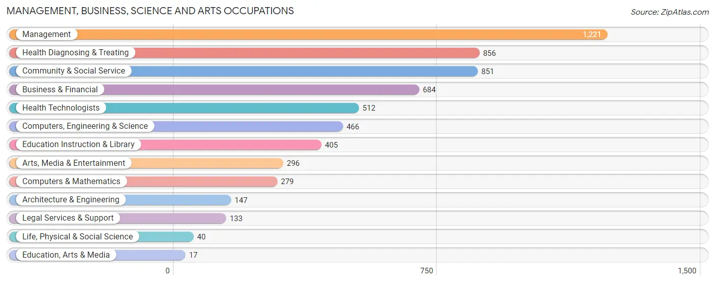 Management, Business, Science and Arts Occupations in Safety Harbor