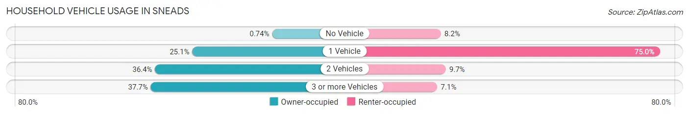 Household Vehicle Usage in Sneads