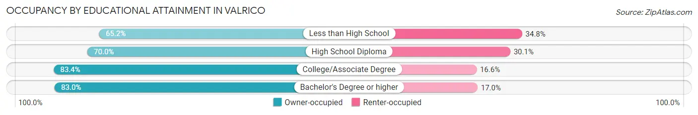 Occupancy by Educational Attainment in Valrico