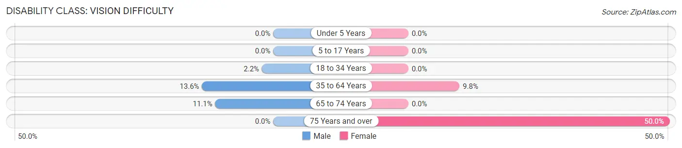 Disability in Wausau: <span>Vision Difficulty</span>