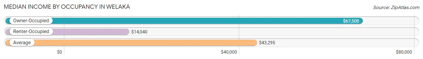 Median Income by Occupancy in Welaka