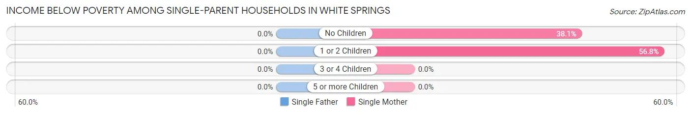 Income Below Poverty Among Single-Parent Households in White Springs