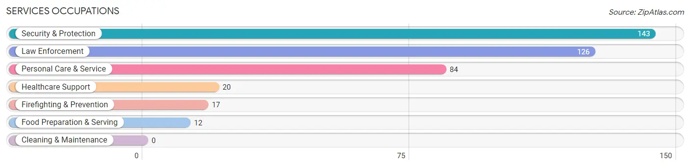 Services Occupations in Alamo