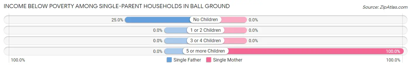 Income Below Poverty Among Single-Parent Households in Ball Ground