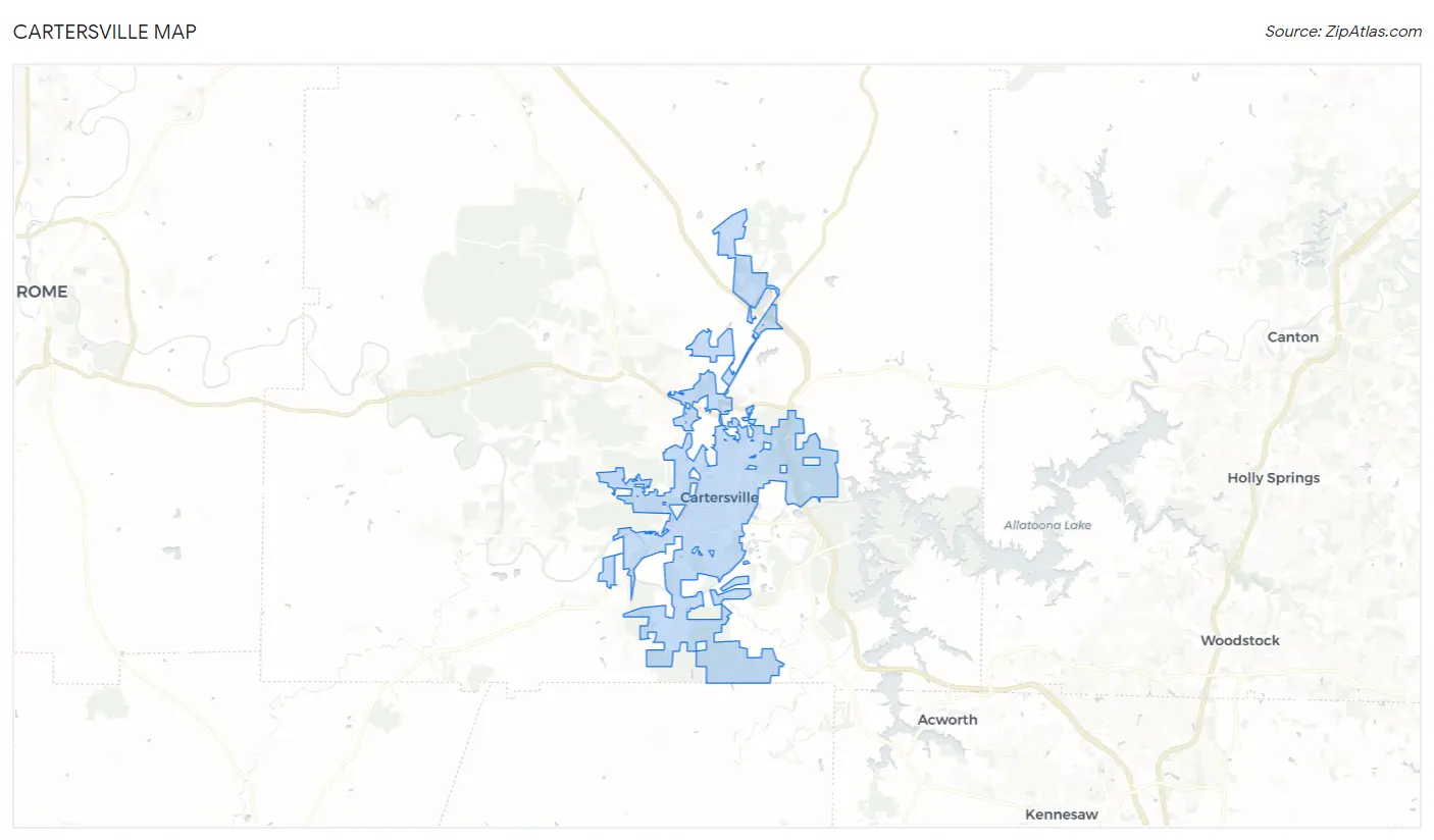 Cartersville Map