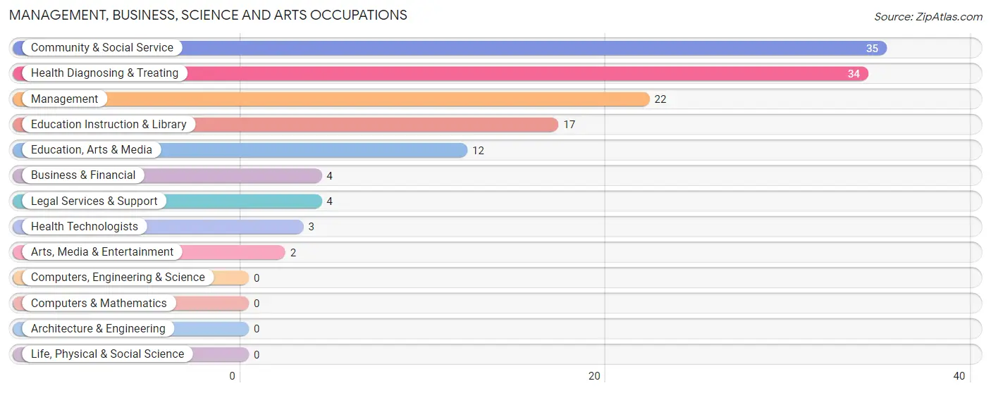 Management, Business, Science and Arts Occupations in Colbert