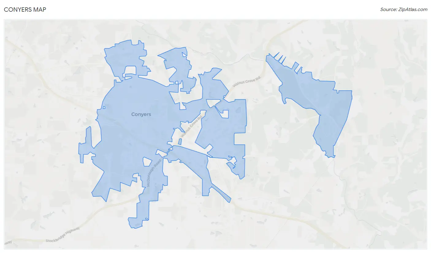 Conyers Map