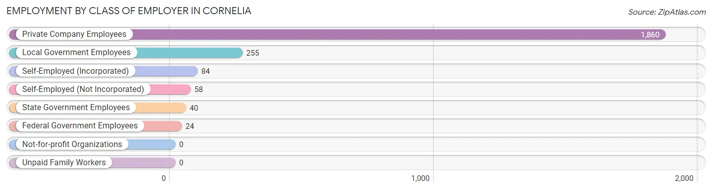 Employment by Class of Employer in Cornelia