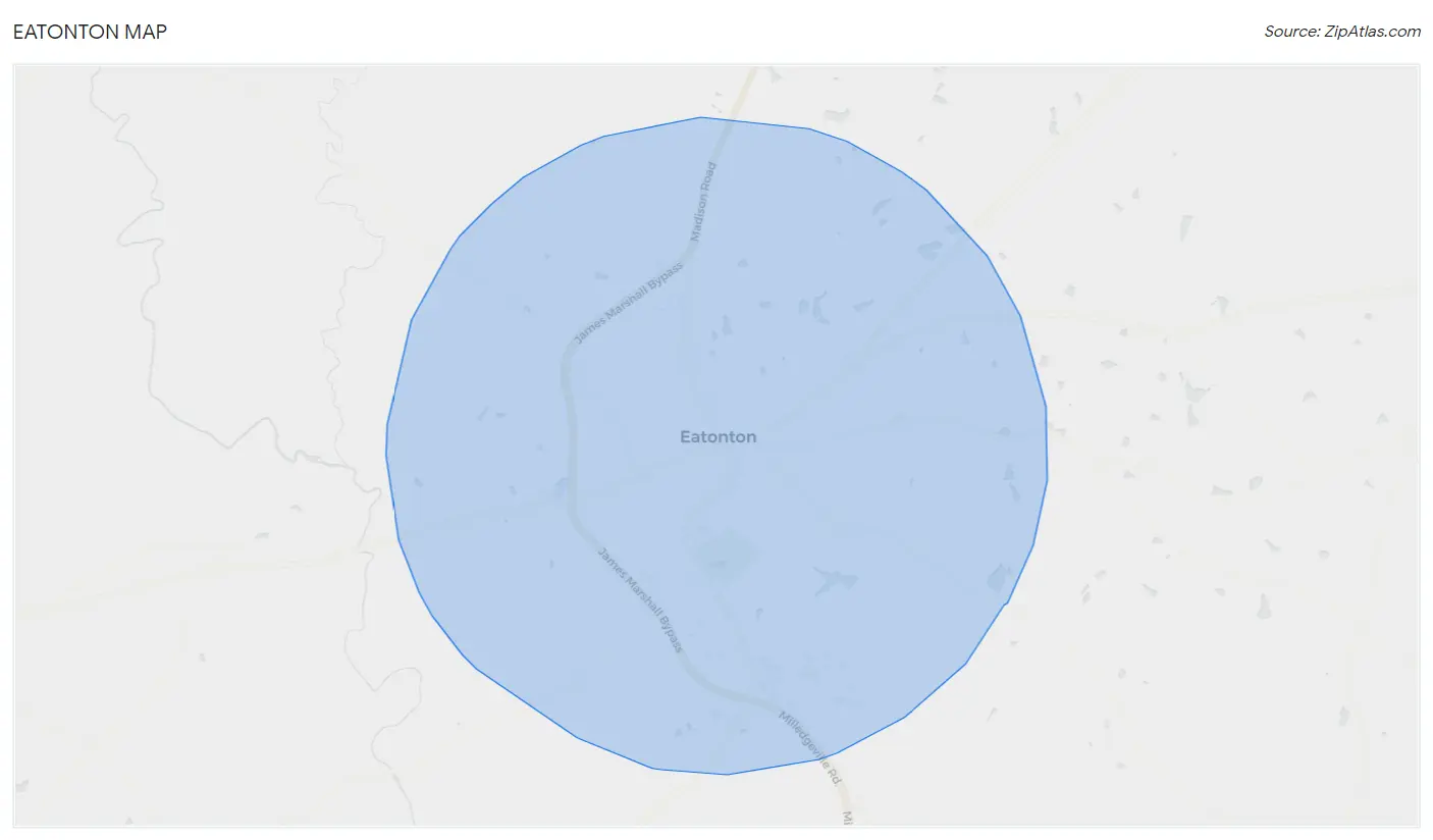 Eatonton Map