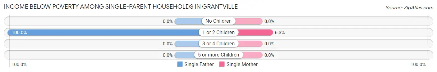 Income Below Poverty Among Single-Parent Households in Grantville