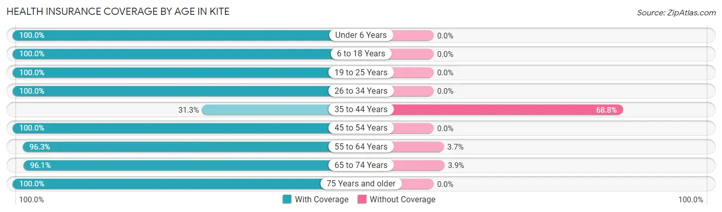 Health Insurance Coverage by Age in Kite