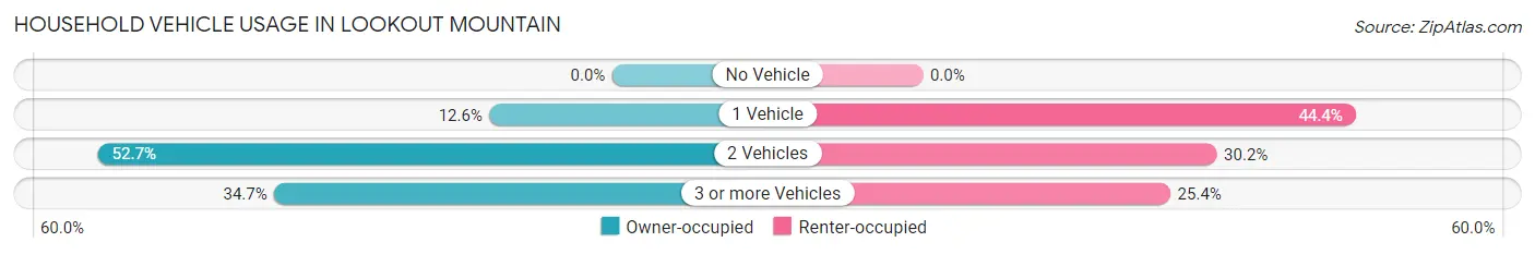 Household Vehicle Usage in Lookout Mountain