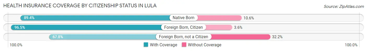 Health Insurance Coverage by Citizenship Status in Lula
