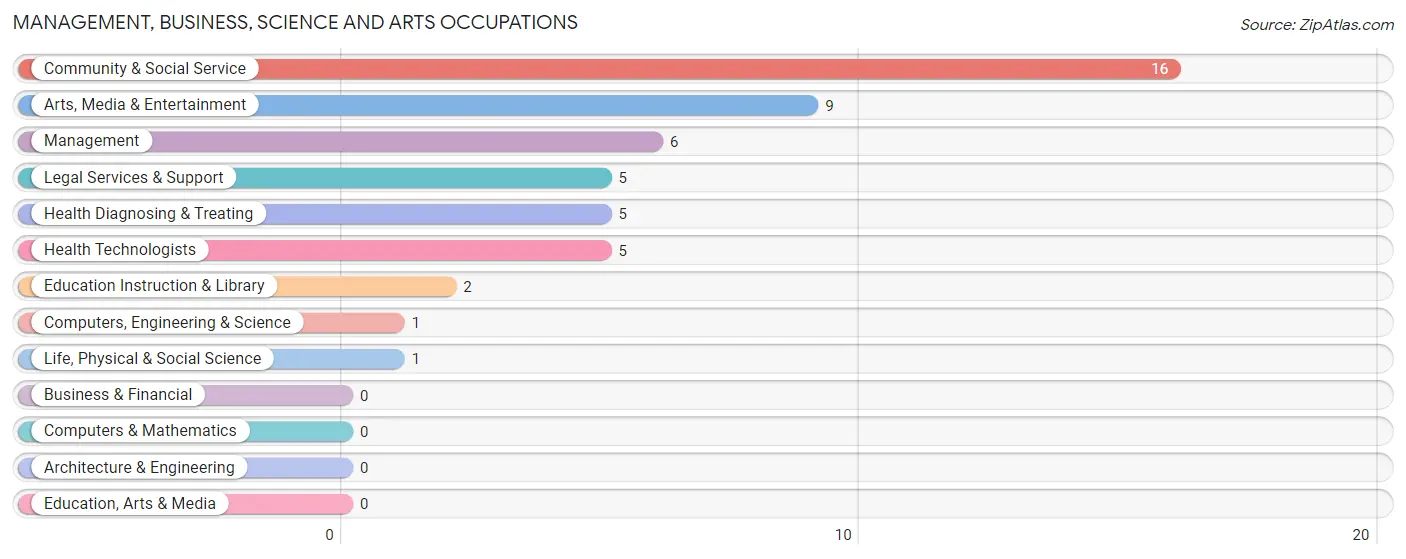 Management, Business, Science and Arts Occupations in Milan