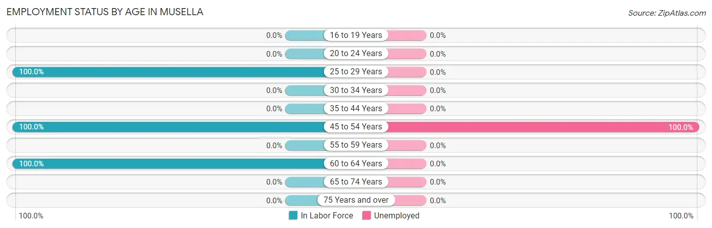 Employment Status by Age in Musella